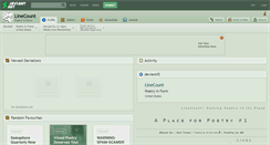 Desktop Screenshot of linecount.deviantart.com