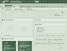 Tablet Screenshot of linecount.deviantart.com