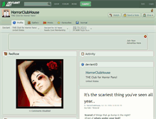 Tablet Screenshot of horrorclubhouse.deviantart.com