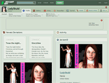 Tablet Screenshot of ladyskuld.deviantart.com