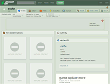 Tablet Screenshot of exche.deviantart.com