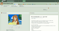 Desktop Screenshot of hitomi-nanami-lo0ve.deviantart.com