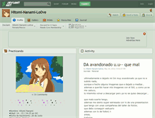 Tablet Screenshot of hitomi-nanami-lo0ve.deviantart.com