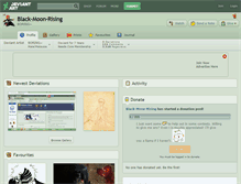 Tablet Screenshot of black-moon-rising.deviantart.com