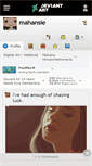 Mobile Screenshot of mahansie.deviantart.com