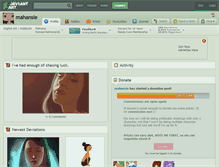Tablet Screenshot of mahansie.deviantart.com