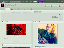 Tablet Screenshot of mikethehunter16.deviantart.com