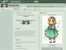 Tablet Screenshot of clamp-fanclub.deviantart.com