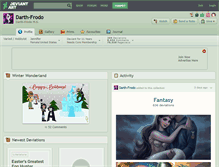 Tablet Screenshot of darth-frodo.deviantart.com