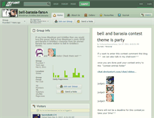 Tablet Screenshot of bell-barasia-fans.deviantart.com