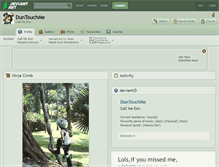 Tablet Screenshot of duntouchme.deviantart.com