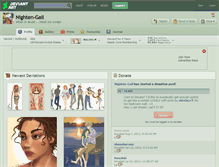Tablet Screenshot of nighten-gail.deviantart.com