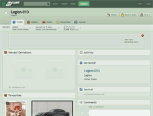 Tablet Screenshot of legion-013.deviantart.com