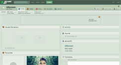 Desktop Screenshot of billymoon.deviantart.com