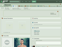 Tablet Screenshot of billymoon.deviantart.com