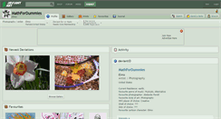 Desktop Screenshot of mathfordummies.deviantart.com