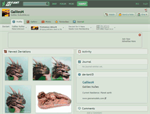 Tablet Screenshot of galileon.deviantart.com