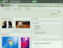 Tablet Screenshot of melissa02.deviantart.com