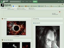 Tablet Screenshot of blackclad.deviantart.com