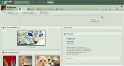 Desktop Screenshot of brightpaw.deviantart.com