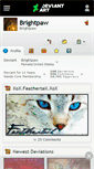 Mobile Screenshot of brightpaw.deviantart.com