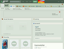 Tablet Screenshot of hgndf.deviantart.com