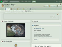 Tablet Screenshot of feathers-of-love.deviantart.com