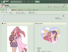Tablet Screenshot of musie.deviantart.com