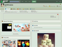 Tablet Screenshot of hanfeiruoyou.deviantart.com