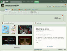 Tablet Screenshot of mewmewmewichigo.deviantart.com