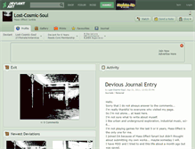 Tablet Screenshot of lost-cosmic-soul.deviantart.com
