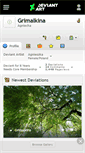 Mobile Screenshot of grimalkina.deviantart.com