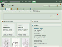 Tablet Screenshot of medieval-angel.deviantart.com