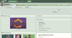 Desktop Screenshot of maledonna.deviantart.com