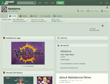 Tablet Screenshot of maledonna.deviantart.com