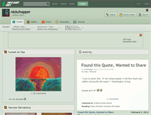 Tablet Screenshot of nickchopper.deviantart.com