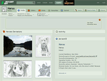 Tablet Screenshot of naruu.deviantart.com