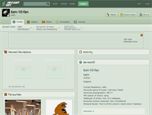 Tablet Screenshot of ben-10-fan.deviantart.com