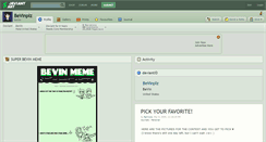 Desktop Screenshot of bevinplz.deviantart.com
