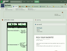 Tablet Screenshot of bevinplz.deviantart.com