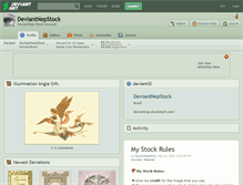 Tablet Screenshot of deviantnepstock.deviantart.com