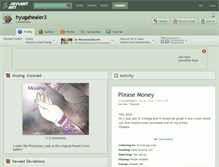 Tablet Screenshot of hyugahealer3.deviantart.com