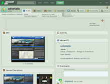 Tablet Screenshot of cohortatio.deviantart.com