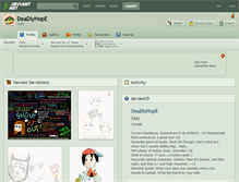 Tablet Screenshot of deadlyhope.deviantart.com