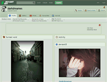 Tablet Screenshot of darkdreames.deviantart.com