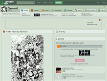 Tablet Screenshot of diarmuid.deviantart.com