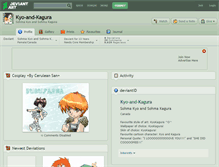 Tablet Screenshot of kyo-and-kagura.deviantart.com