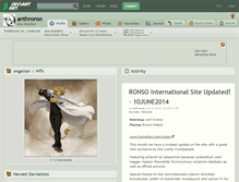 Tablet Screenshot of anthronso.deviantart.com