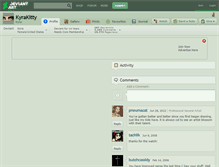 Tablet Screenshot of kyrakitty.deviantart.com