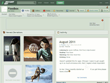 Tablet Screenshot of floodbox.deviantart.com